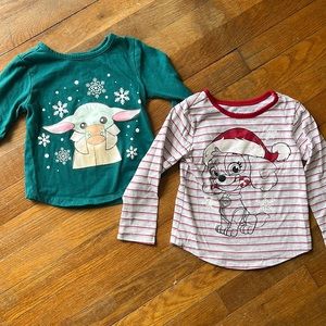 Girls 2T long sleeve character shirts